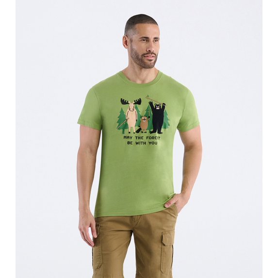 Little Blue House Men's Graphic Tee, May The Forest Be With You