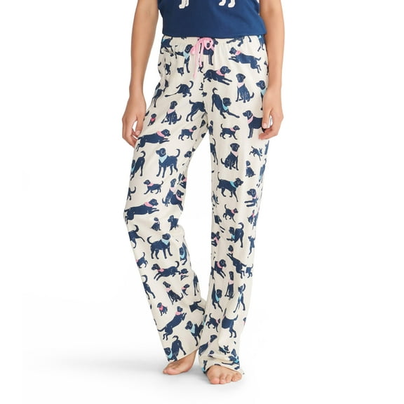 Little Blue House Women's Jersey Pajama Pants, Bandana Labs, X-Large