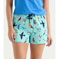 thumbnail image 1 of Little Blue House Women's Pajama Shorts, Backyard Birds, Small, 1 of 1