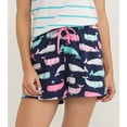 thumbnail image 1 of Little Blue House Women's Pajama Shorts, Nautical Whales, Medium, 1 of 1