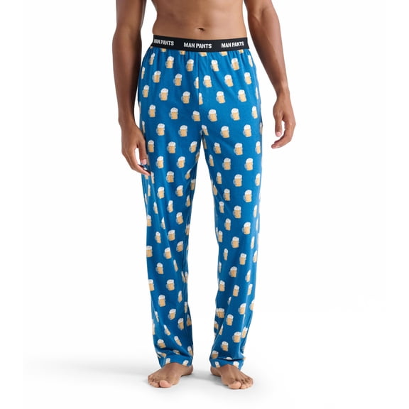 Little Blue House by Hatley Men's MAN PANTS Pajama Pants, Beer Mugs, Small