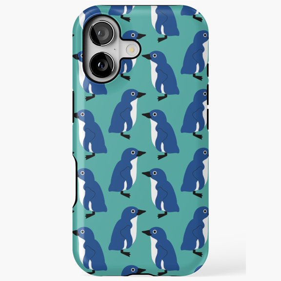 Little Blue Penguin Fairy Penguin Island in Lagoon by Suzie London Art iPhone Tough Case