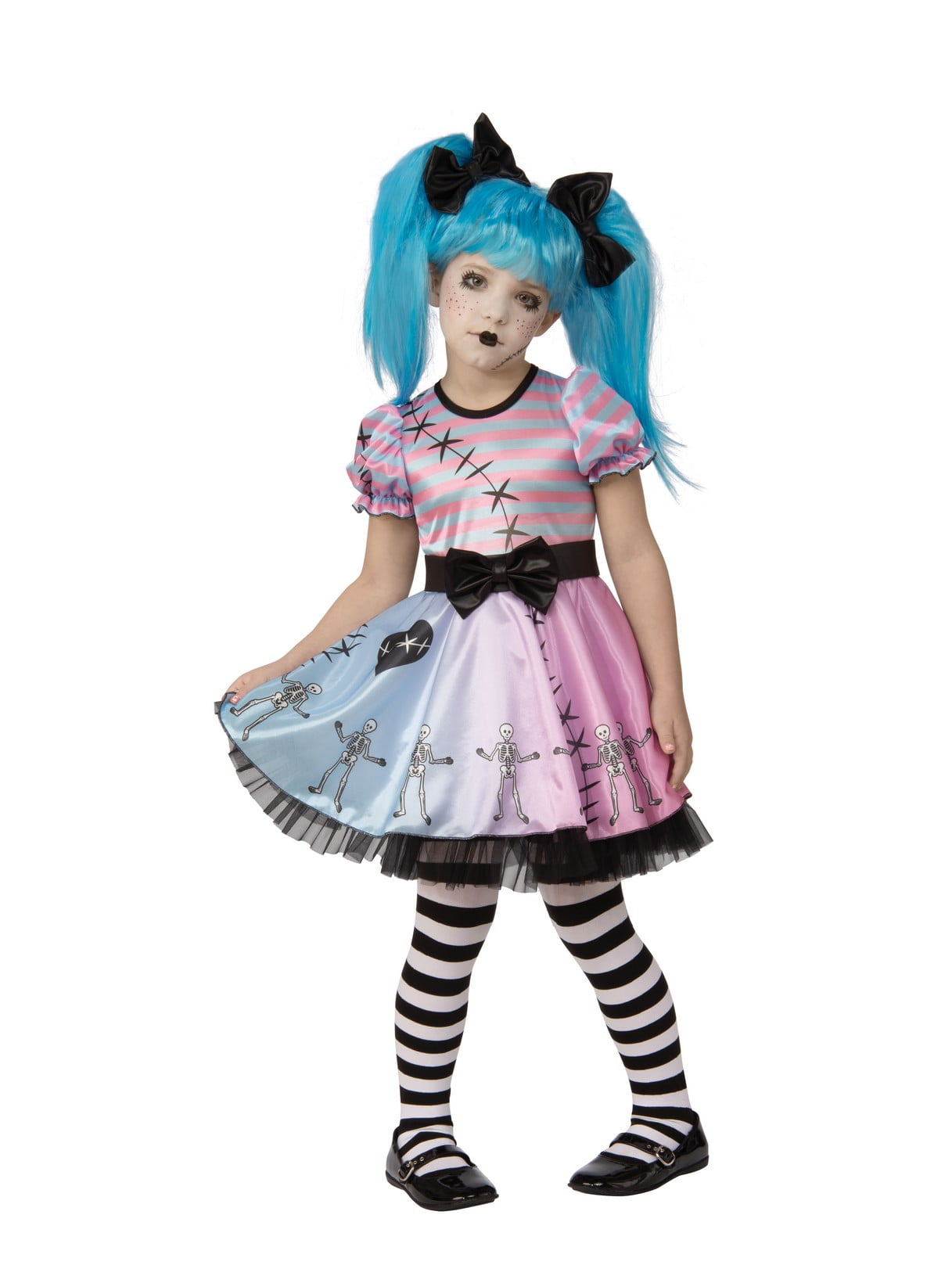 Little Blue Skelly Cpstume for Girls Little Blue Skelly Cpstume for Girls