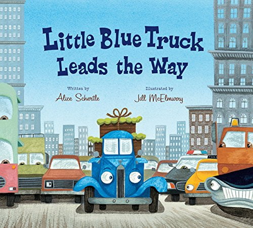 Pre-Owned Little Blue Truck Leads the Way Lap Board Book Alice Schertle