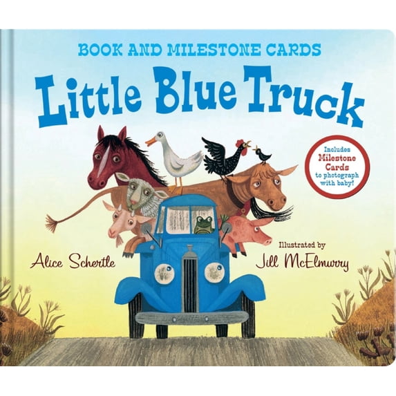 Little Blue Truck Milestone Edition: Book and Milestone Cards (Board ...