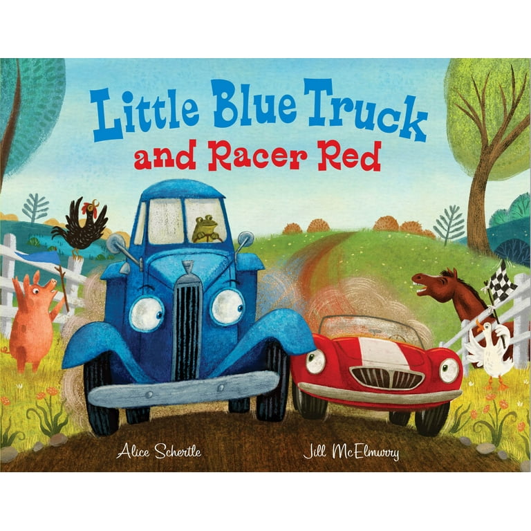 Alice Schertle Little Blue Truck and Racer Red Hardcover with Race