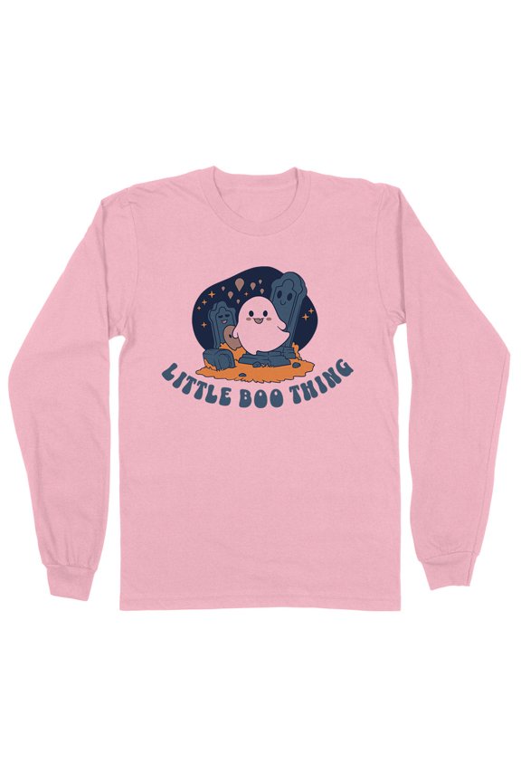Little Boo Thing Long Sleeve Shirt Unisex Large Pink