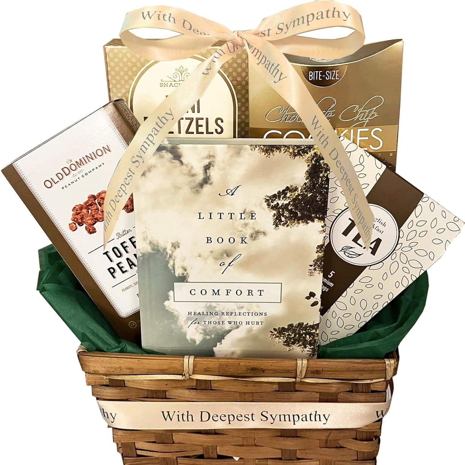 Little Book of Comfort Sympathy Gift Basket for Loss of Mother, Father