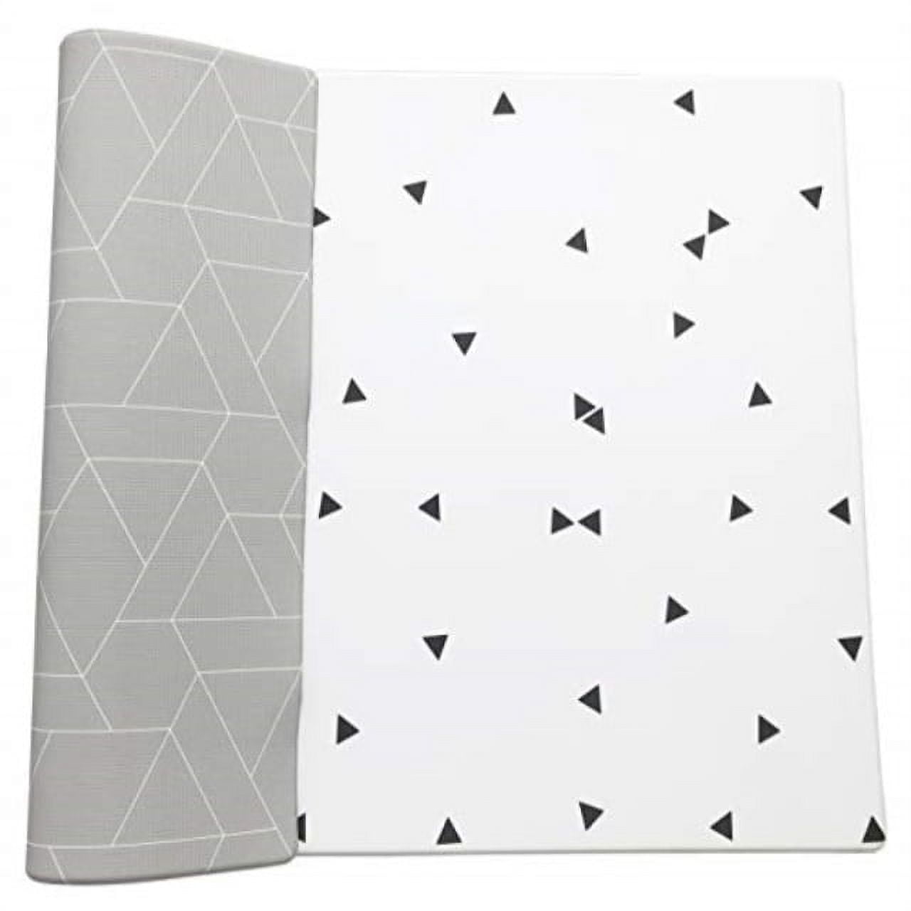 Little Bot Reversible Gray and White Foam Play Mat