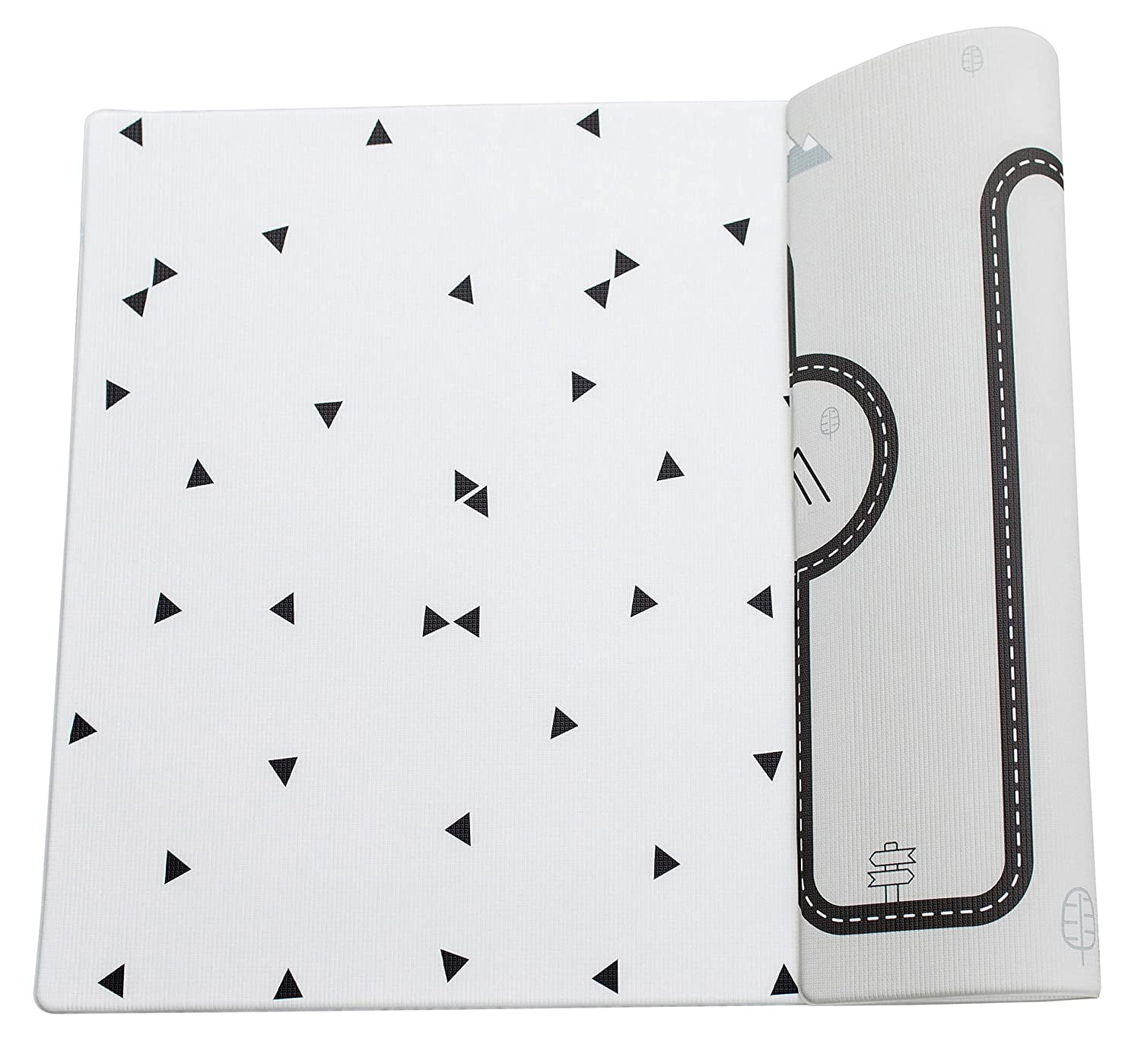 Reversible Black and White Foam Baby Play Mat
