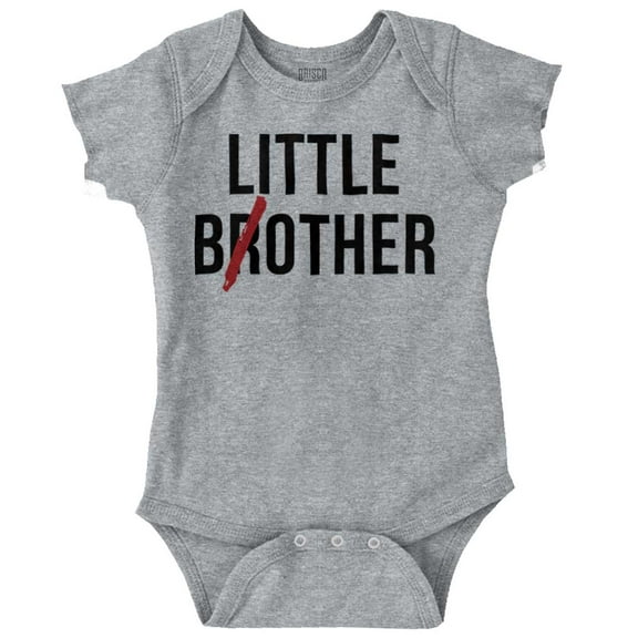 Little Bother Funny Brothers Bodysuit Jumper Boys Infant Baby Brisco Brands 24M