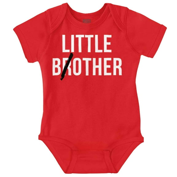 Little Bother Funny Brothers Bodysuit Jumper Boys Infant Baby Brisco Brands NB