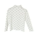 thumbnail image 1 of Little Bottoming Sleeves Shirt Long Jacket High T Shirt Heart Shaped Girls Tops Tees Shirts, 1 of 9