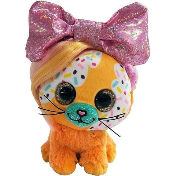 Little Bow Pets 6" Butterscotch Bow Cat Plush Toy