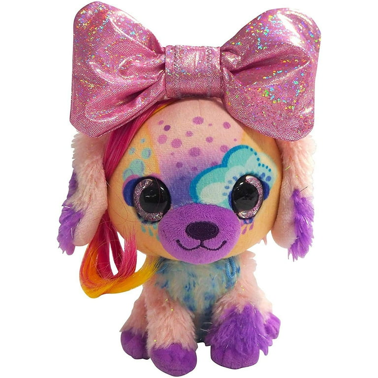 bow bow plush dog