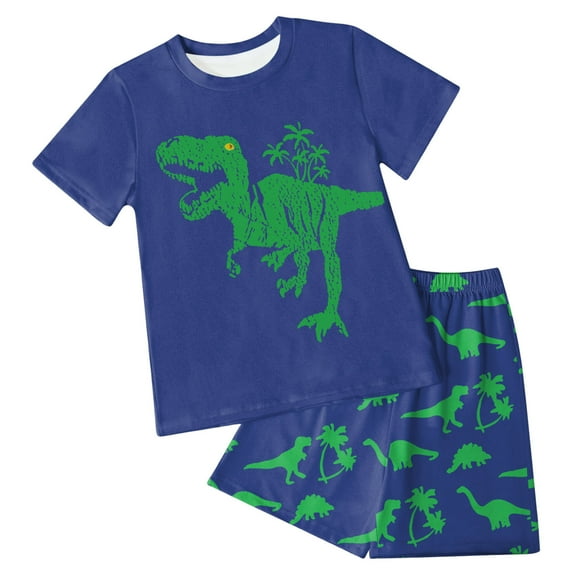 Little Boy Girl Nightwear Set Easter T-Shirt Shorts 5-6 Years 6-7 Years 7-8 Years Lightweight Breathable Cotton Elastic Waist Everyday Play Cute Desig (4-5 Years,Blue)