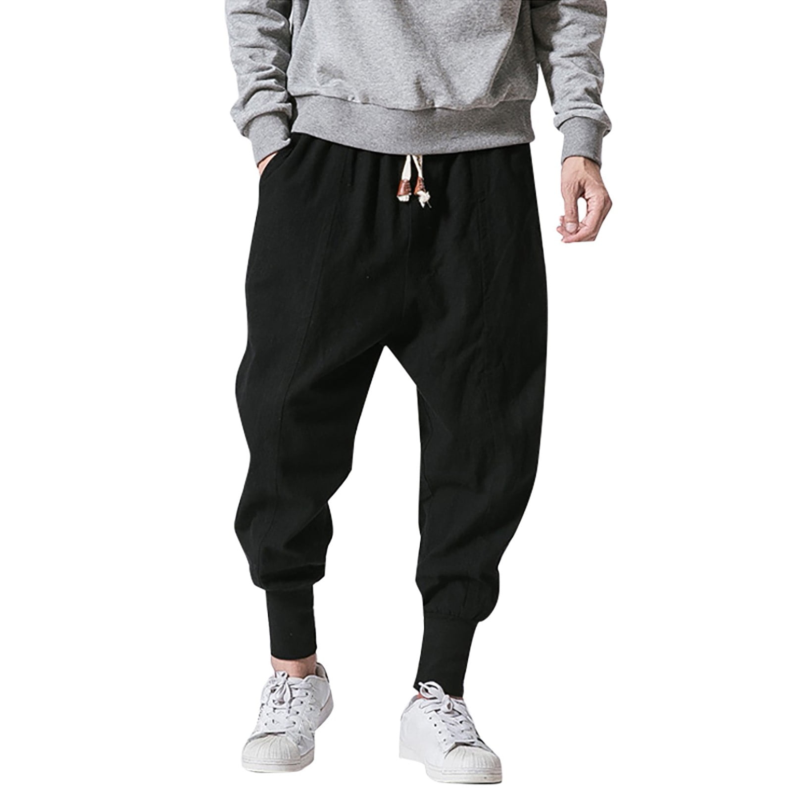 Little Boy Men Trousers Pants Cotton linen Waist Casual Drop