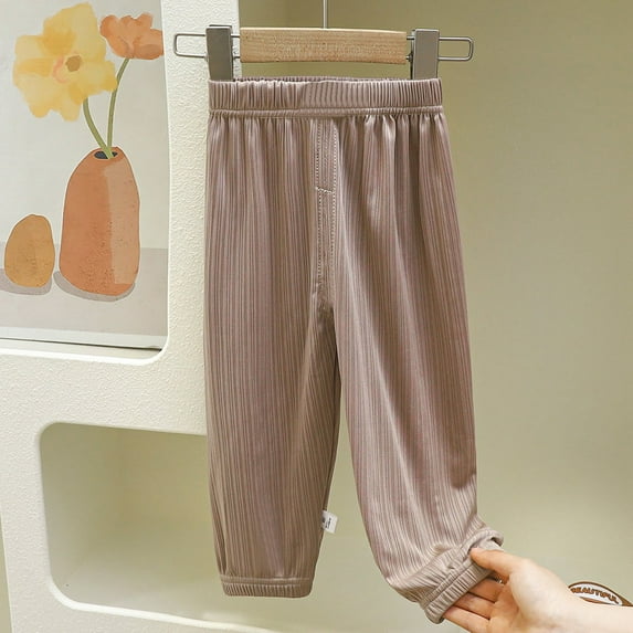 Little Boy Size 6 Kids' Breathable Quicking Dry Pants Unisex Loose Elastic Waist Ankles