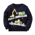 thumbnail image 1 of Toddler Boys Sweatshirts Fall Pullover Children's Casual Crewneck Printed Handsome Cotton Tops for Boys Size 5-6T, 1 of 3
