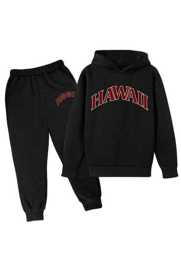 Little Boy's Outfits Spring Summer Casual Long Sleeve Hoodie Pant Sports Clothes Set