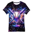 thumbnail image 1 of Little Boy's T-Shirts Short Sleeve Crew Neck Tees Casual Stylish Cute 3D Printed T Shirt Clothes Size 6-7T, 1 of 3