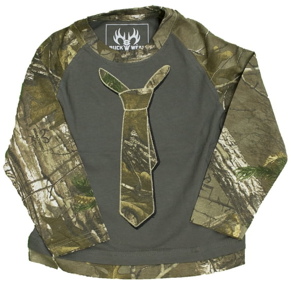 Little Boys (2-4) Sharp Dressed Buck Long Sleeve Realtree Camo Raglan