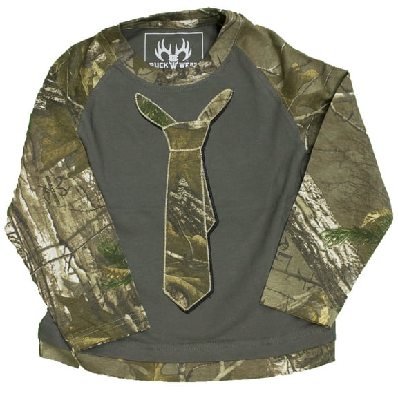Little Boys (2-4) Sharp Dressed Buck Long Sleeve Realtree Camo Raglan