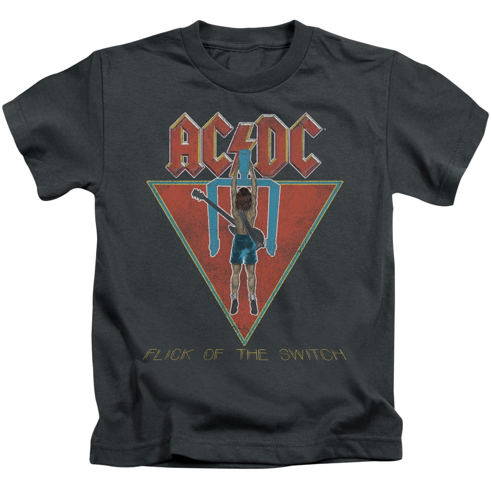 Little Boys' AC/DC Flick Of The Switch Childrens T-shirt 4 Grey ...