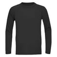 thumbnail image 1 of Little Boys Active Tops Long Sleeve Performance Shirt Kids Sports Training Gym Workout Athletic Tee Clothing Black Size 7-8T, 1 of 4