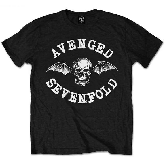 Little Boys' Avenged Sevenfold Classic Deathbat Childrens T-shirt 6 Black