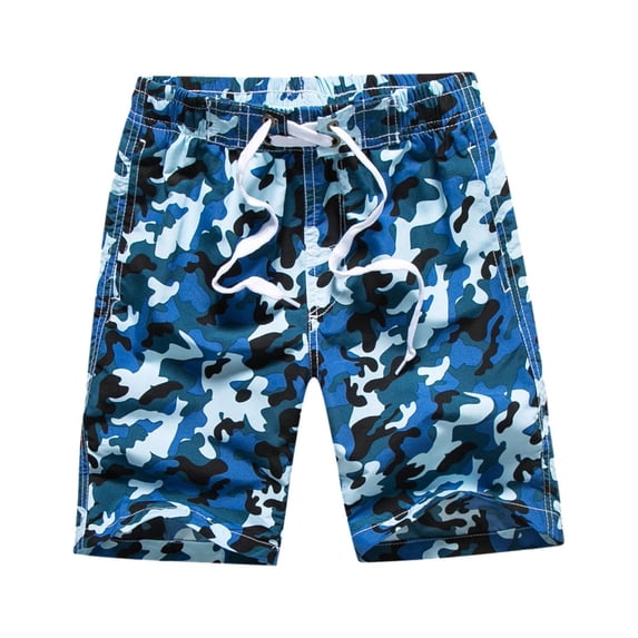 Little Boys Beach Shorts Camouflage Drawstring Swimwear Trunks Swimsuit Board Shorts Bathing Suit Bottoms