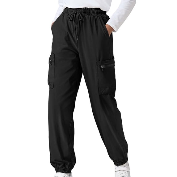 Little Boys Cargo Jogger Pants Quick Dry Athletic Pants Lightweight Hiking Jogger Pants with Pockets Summer Clothes