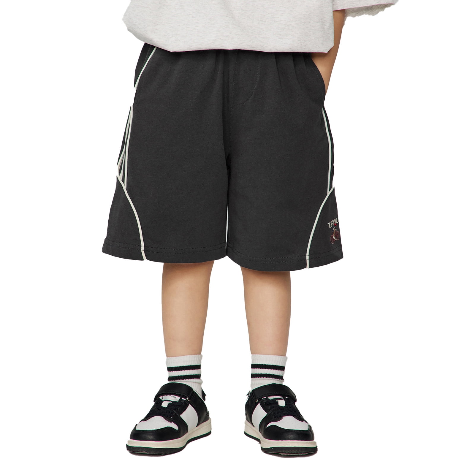 LRG Little Boys' Cargo Shorts - Belted Waist, Flap Back Pocket, Casual Kids' Shorts