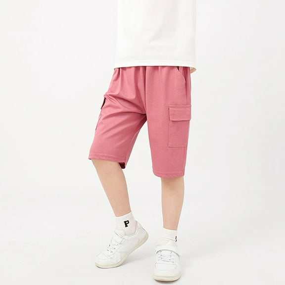 Little Boys Cargo Shorts for Kids Loose Casual Straight Leg Regular Summer Shorts with Pocket Shorts Boys 6-7 Years Boys Clothes