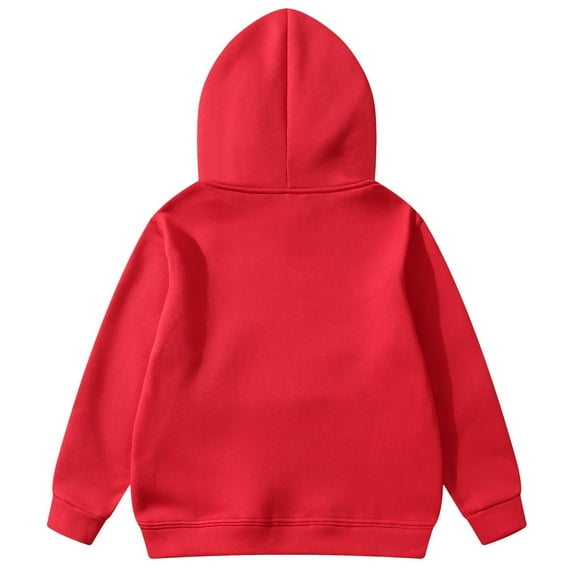 Little Boys Casual Hoodie Autumn Winter Hooded Loose Pocket Versatile Pullover Sweatshirt