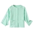 thumbnail image 1 of Little Boys Children's Nursing Gowns Solid Color Post-Op Post-Injury No-Take Nursing Gowns Green,7-8T, 1 of 2