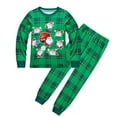 thumbnail image 1 of Little Boys Christmas Pajamas Sets for Toddler Cute Christmas Print 100% Cotton Tee and Pant 2-Piece Pj Set Long Sleeve Shirts Kid Clothing Green, 5-6 Years, 1 of 5
