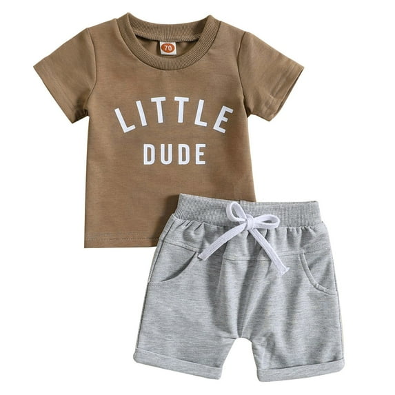 Little Boys Clothes Toddler Boys Summer Outfits Mamas Boy Checkerboard Short Sleeve T-Shirts Tops and Elastic Waist Shorts Clothes Sets