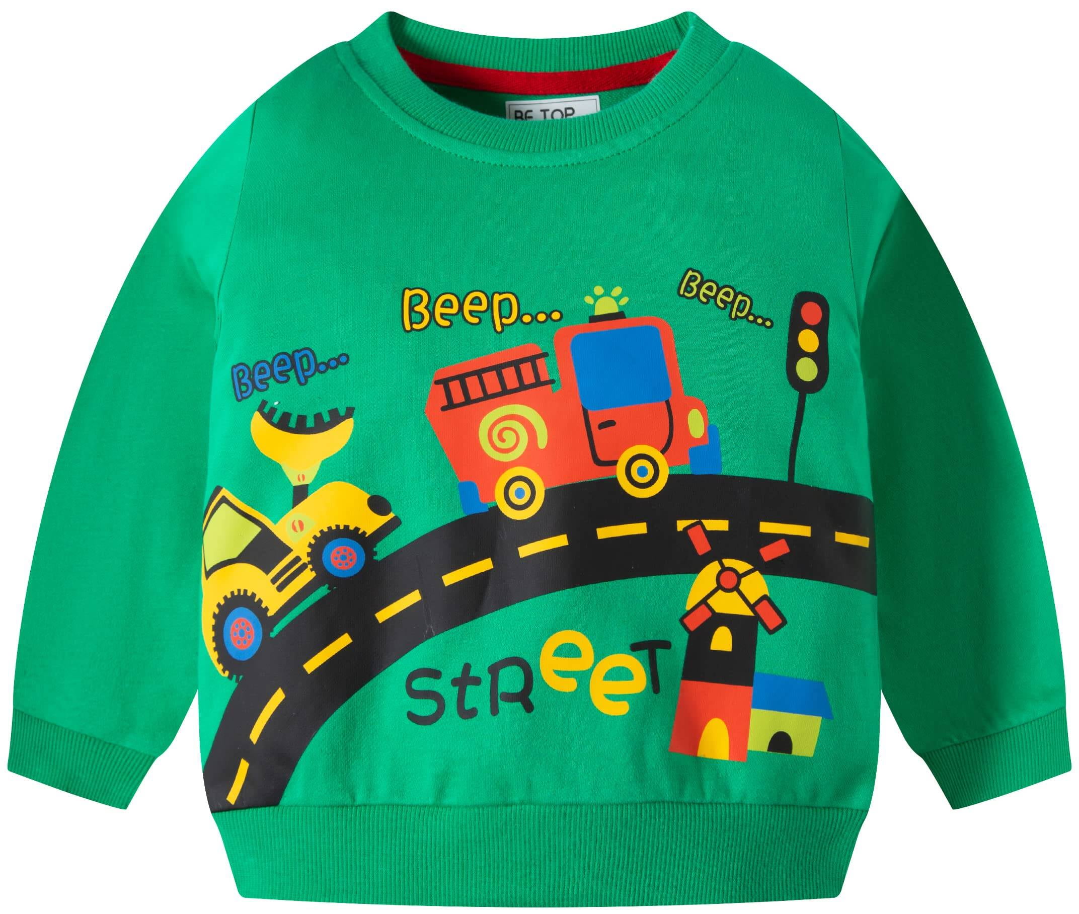 Boy's Long Sleeved Blouse Dark Green