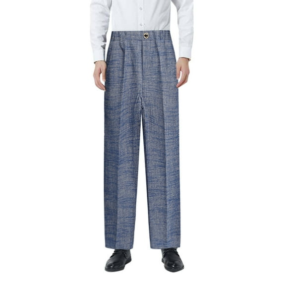 Little Boys Flat Front Dress Pants Straight Fit Formal Trousers With Pockets