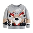 thumbnail image 1 of Little Boys Girls Kids Ugly Christmas Sweater Xmas Holiday Party Crewneck Knit Cute Pullover Tops 5 Years-6 Years, 1 of 5