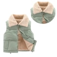 thumbnail image 1 of Little Boys Girls Puffer Vest Boys Winter Vest Lightweight Button Down Cute Jackets with Sleeveless Kids Puffer Jacket 3-4 Years, 1 of 3