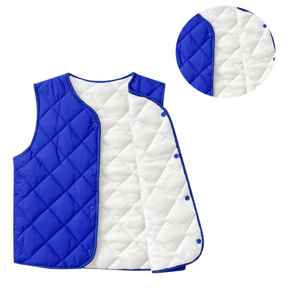 Little Boys Girls Puffer Vest Boys Winter Vest Lightweight Water-Resistant Button Down Cute Jackets with Sleeveless Teen Down Jacket 10-12 Years