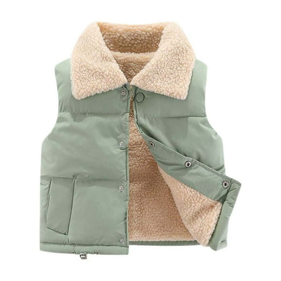 Little Boys Girls Puffer Vest Girls Vest Light Weight Down Vest with Button Down Windproof Down Jacket Sleeveless Kids Winter Jacket 6-7 Years