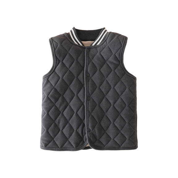 Little Boys Girls Puffer Vest Kids Boys Winter Vest Lightweight Button Down Cute Jackets Sleeveless Warm Outerwear 5-6 Years