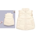 thumbnail image 1 of Little Boys Girls Puffer Vest Kids Winter Vest Lightweight Button Down Cute Jackets with Sleeveless Winter Clothes 5-6 Years, 1 of 4