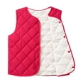 thumbnail image 1 of Little Boys Girls Puffer Vest Kids Winter Vest Lightweight Button Down Cute Vest Sleeveless Winter Outfits 4-5 Years, 1 of 3