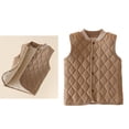 thumbnail image 1 of Little Boys Girls Puffer Vest Kids Winter Vest Lightweight Water-Resistant Button Down Puffer Jacket Sleeveless Kids Winter Jacket 5-6 Years, 1 of 6