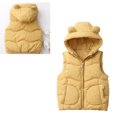 thumbnail image 1 of Little Boys Girls Puffer Vest Toddler Winter Vest Cute Hooded Jackets with Bear Ear Sleeveless Lightweight Puffer Jacket Toddler Winter Vest for Boys 12-18 Months, 1 of 9