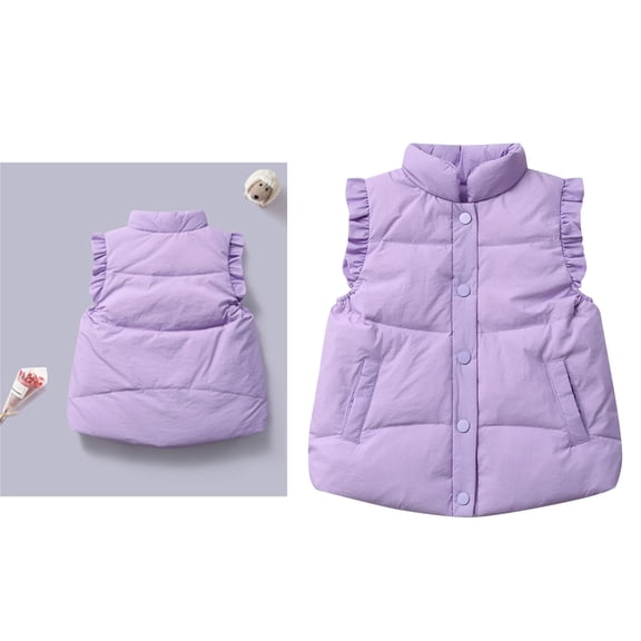 Little Boys Girls Puffer Vest Toddler Winter Vest Lightweight Button Down Sleeveless Jacket Winter Vest 18-24 Months